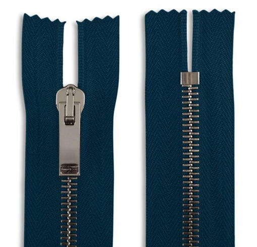 metal separating zipper